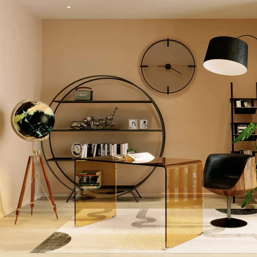 KARE Design - Globe Terrestre Décoratif sur Support, Objet de Décoration Intérieure Élégant en Noir Mat