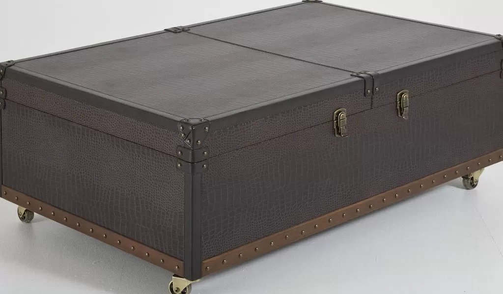 Table basse design Globetrotter - Collection voyageur KARE - Format généreux 120x75 cm - Alliage parfait entre élégance contemporaine et esprit nomade