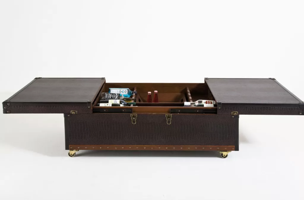 Table basse design Globetrotter - Collection voyageur KARE - Format généreux 120x75 cm - Alliage parfait entre élégance contemporaine et esprit nomade