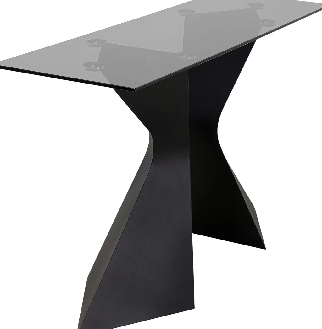 Console Design Gloria par KARE - Élégance moderne en noir (140x81 cm)