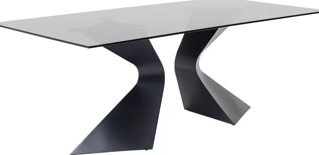 Table basse design Gloria en ébène - Dimensions spacieuses 200x100 cm - Collection exclusive KARE