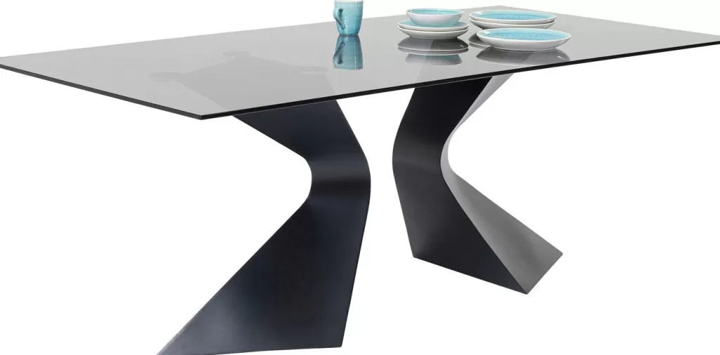 Table basse design Gloria en ébène - Dimensions spacieuses 200x100 cm - Collection exclusive KARE
