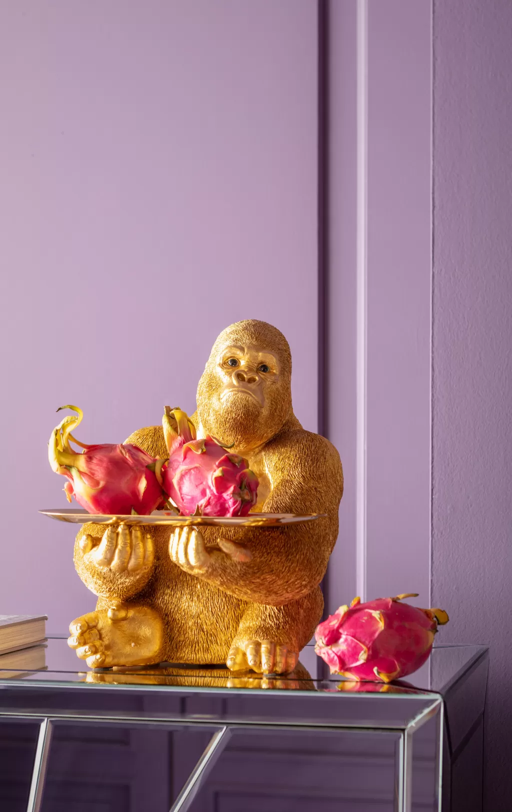 Sculpture Gorilla Butler - Statue Décorative Élégante 37 cm par KARE Design pour Ambiance Jungle Chic