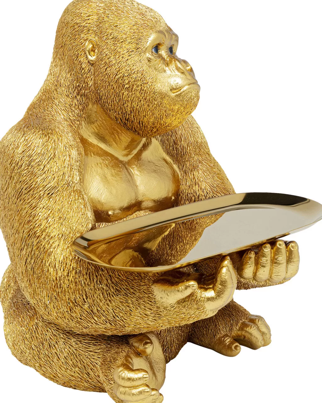 Sculpture Gorilla Butler - Statue Décorative Élégante 37 cm par KARE Design pour Ambiance Jungle Chic