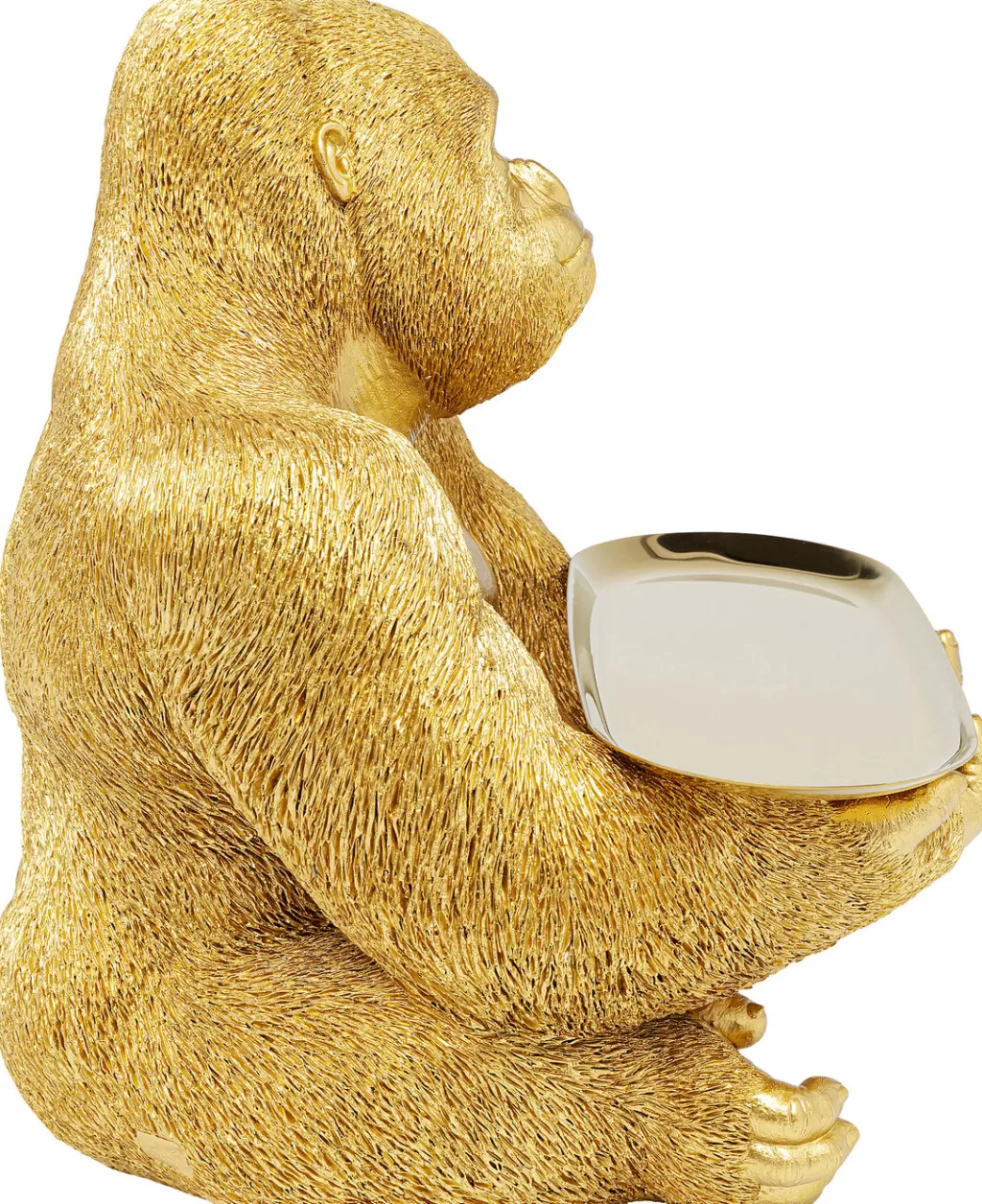 Sculpture Gorilla Butler - Statue Décorative Élégante 37 cm par KARE Design pour Ambiance Jungle Chic