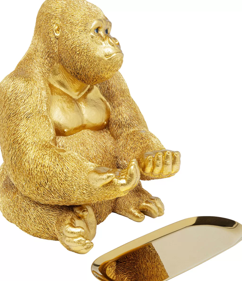 Sculpture Gorilla Butler - Statue Décorative Élégante 37 cm par KARE Design pour Ambiance Jungle Chic