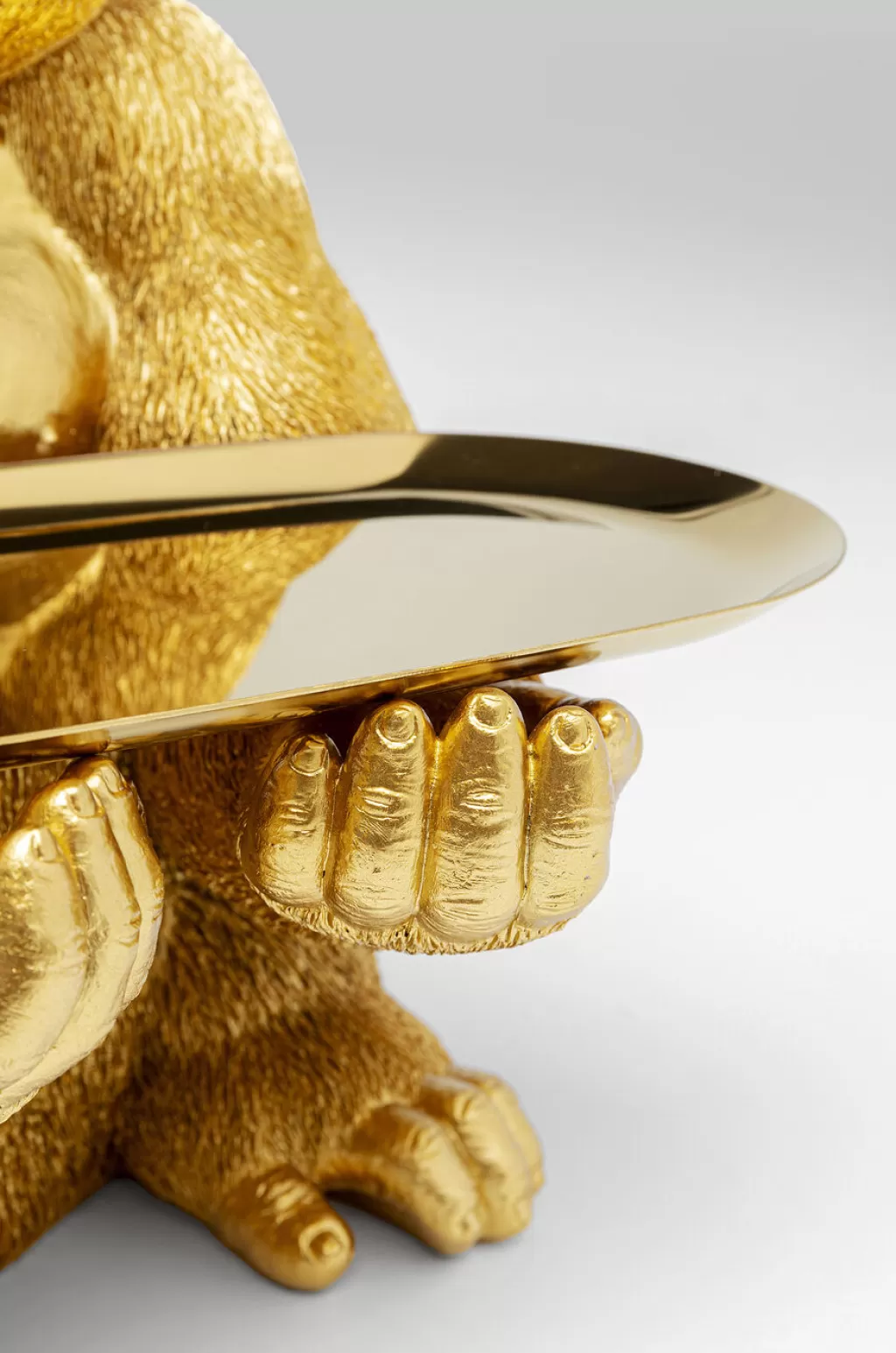 Sculpture Gorilla Butler - Statue Décorative Élégante 37 cm par KARE Design pour Ambiance Jungle Chic