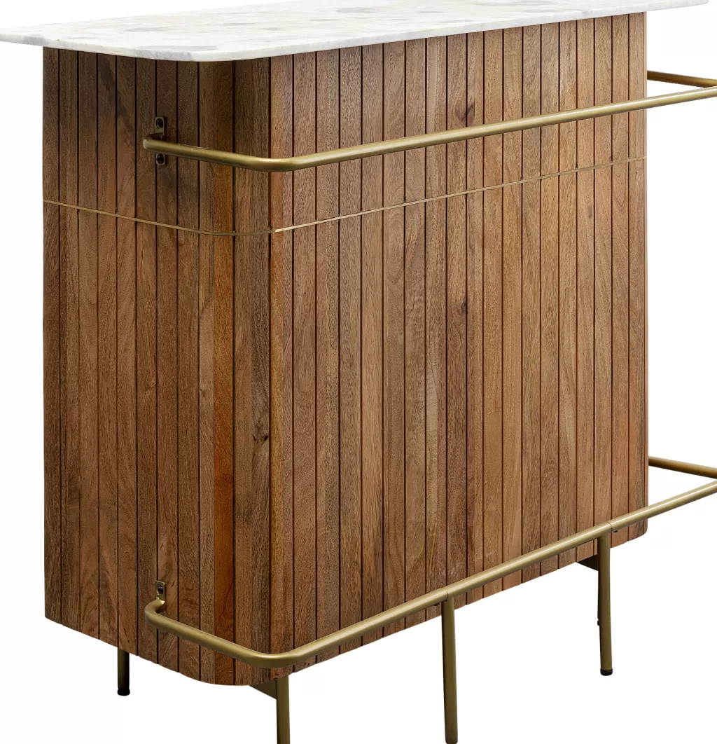 Élégant chariot de bar design Grace - Dimensions généreuses (120x110 cm) pour décoration contemporaine de salon - Création exclusive KARE 

(：