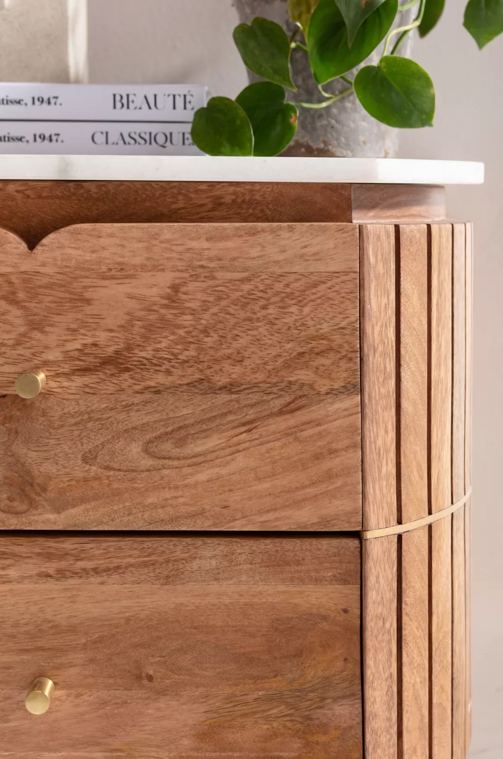Table de Chevet Design Grace Compacte par KARE - Commode d'appoint Élégante 50 x 55 cm