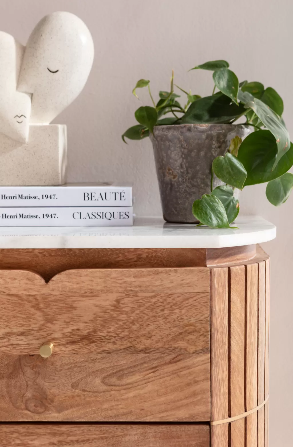 Table de Chevet Design Grace Compacte par KARE - Commode d'appoint Élégante 50 x 55 cm