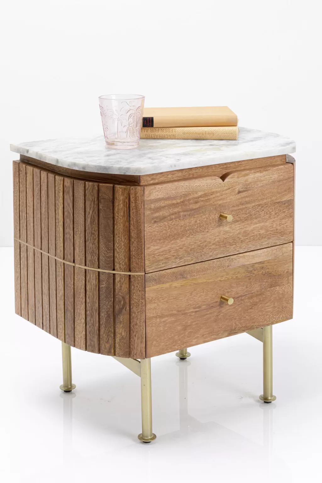 Table de Chevet Design Grace Compacte par KARE - Commode d'appoint Élégante 50 x 55 cm