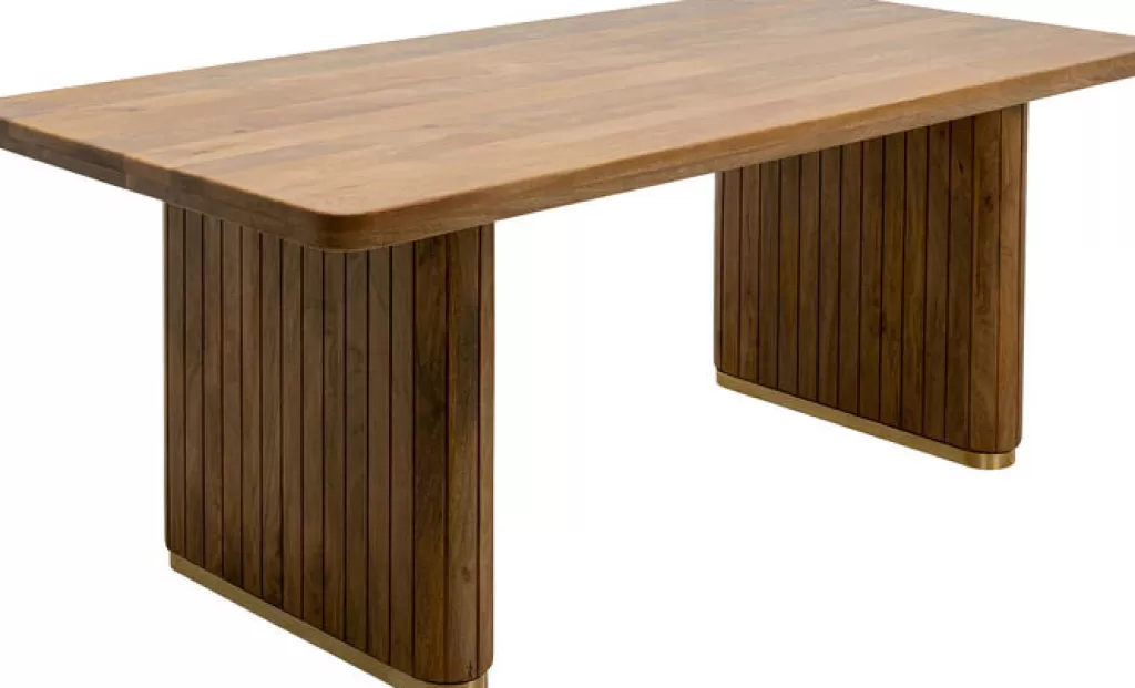 Table design Grace par KARE - Plateau en mangue massif 180x90 cm - Style nordique et fonctionnel