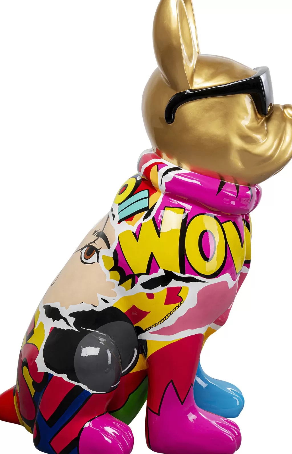 KARE Design : Sculpture Contemporaine de Chien en Graffiti - Décoration Murale Originale 152 cm pour Espaces Modernes