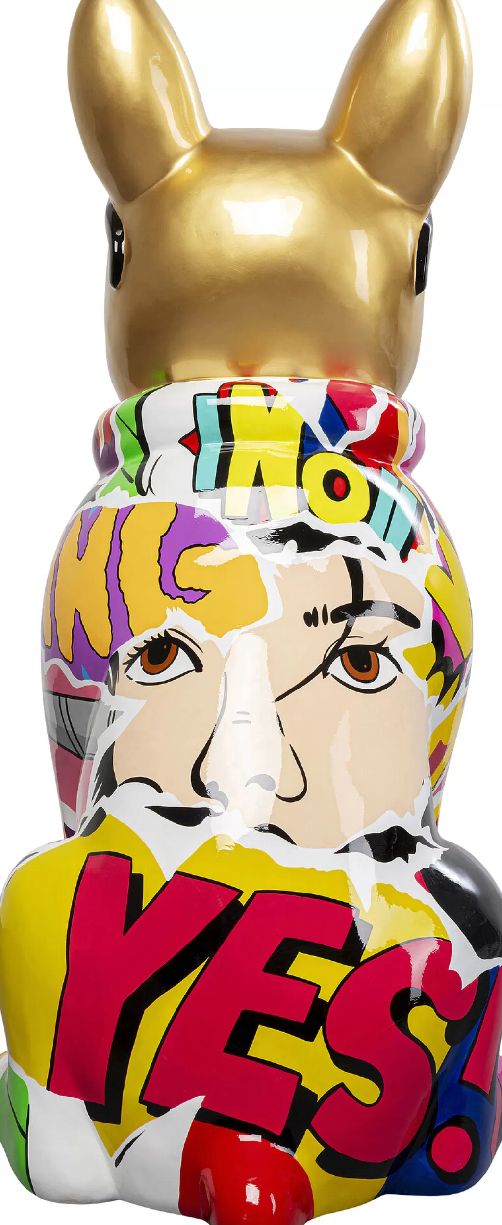 KARE Design : Sculpture Contemporaine de Chien en Graffiti - Décoration Murale Originale 152 cm pour Espaces Modernes