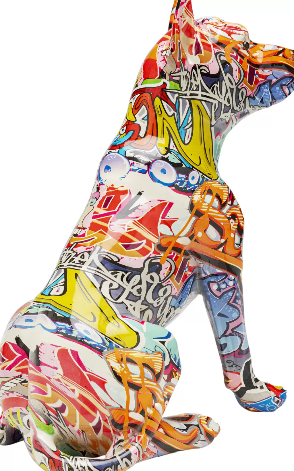 Sculpture Murale Graffiti Chien Contemporain - Décor d'Intérieur Artistique KARE Design - 41 cm