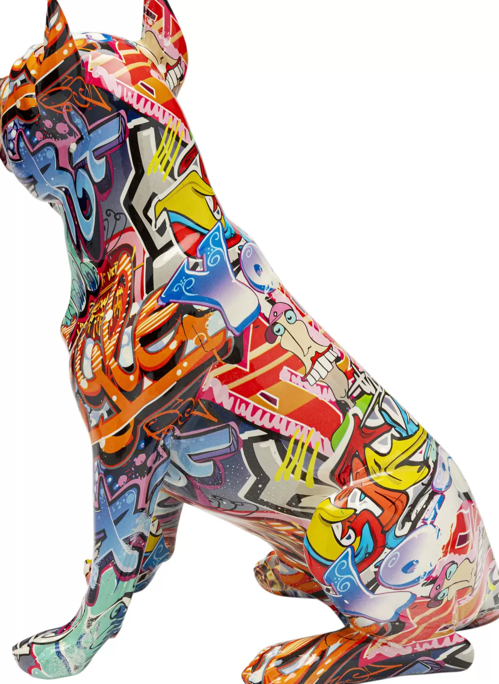 Sculpture Murale Graffiti Chien Contemporain - Décor d'Intérieur Artistique KARE Design - 41 cm