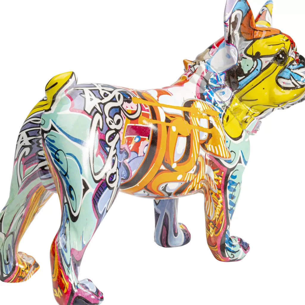 KARE Design - Statuette Graffiti Chien Urbain - Décor Contemporain Unique - 24 cm