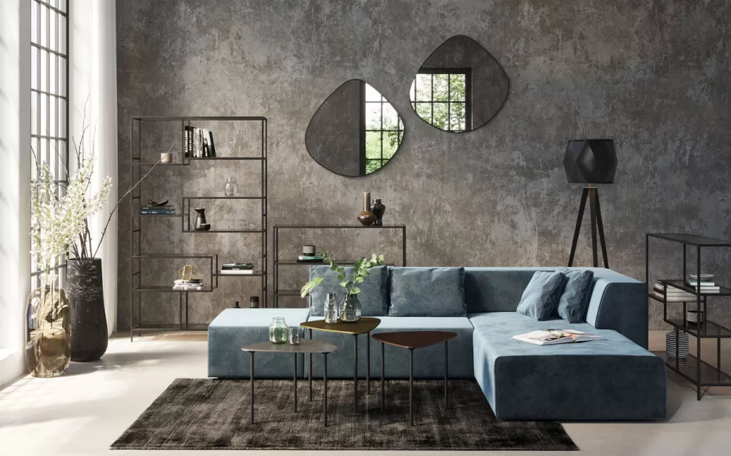 Miroir Décoratif Contemporain KARE Design - Collection Göteborg - Dimensions Murale 90 x 93 cm