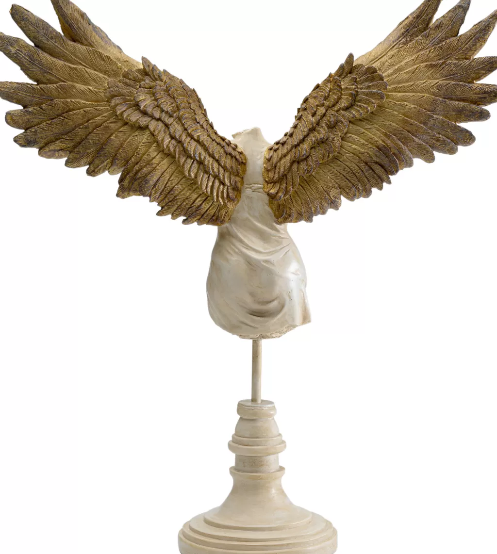Ange Gardien Féminin Sculpté à la Main - Décoration Murale Élégante KARE Design (42 cm)