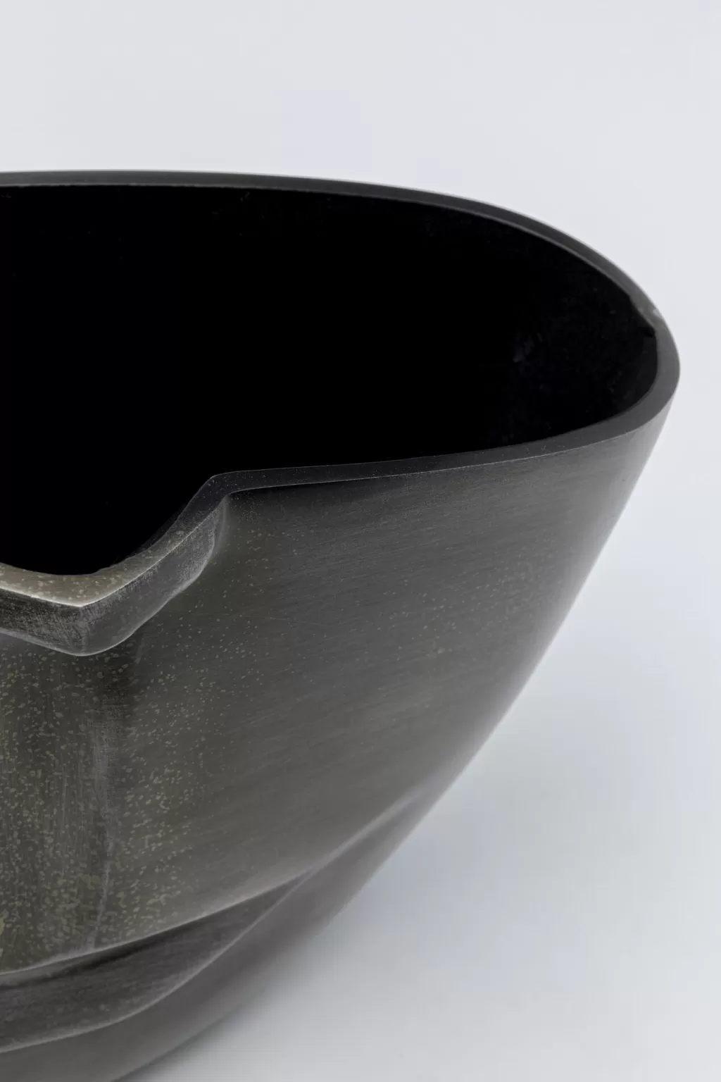 Vase design Demi-Visage Anthracite - Pièce décorative contemporaine 31 cm par KARE Design