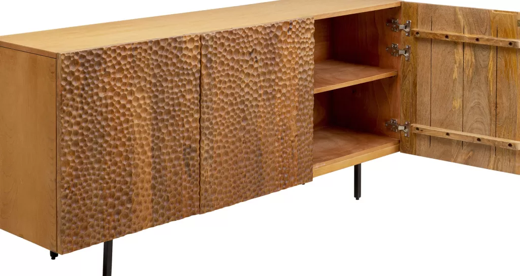Table basse scandinave Hammer Senkki en manglier massif - Design KARE pour salon, 160 x 75 cm