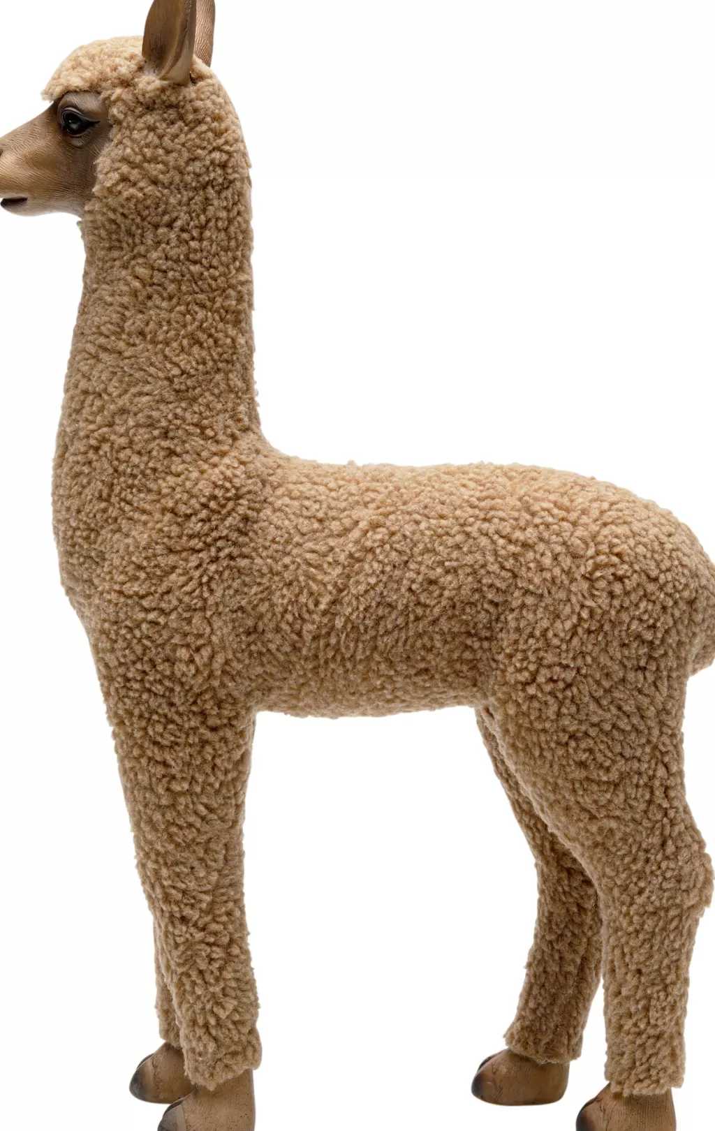 Décoration Tendre Alpaga Joyeux par KARE Design - Figurine Marron 48 cm pour Ambiance Chaleureuse