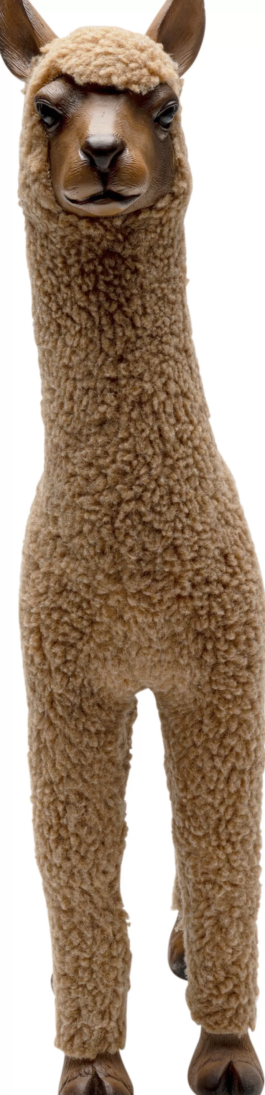 Décoration Tendre Alpaga Joyeux par KARE Design - Figurine Marron 48 cm pour Ambiance Chaleureuse