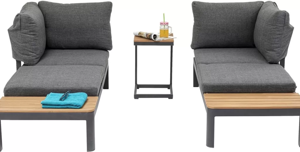 Canapé Modulable Happy Day par KARE Design - Ensemble Jardin Évolutif (3 Modules)