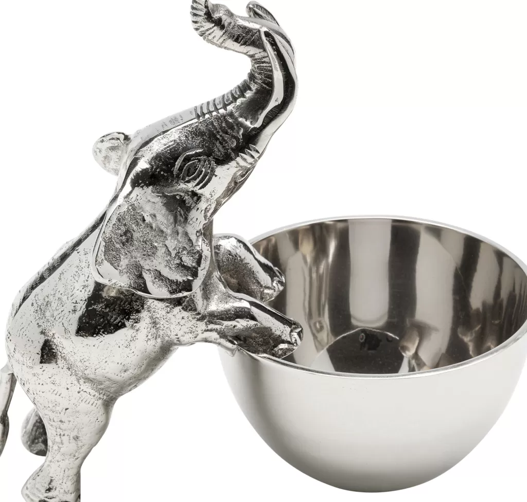 Bol décoratif Éléphant Joyeux - Design scandinave moderne pour la décoration d'intérieur - 20 x 13 cm - Création KARE 

（：，，，，）