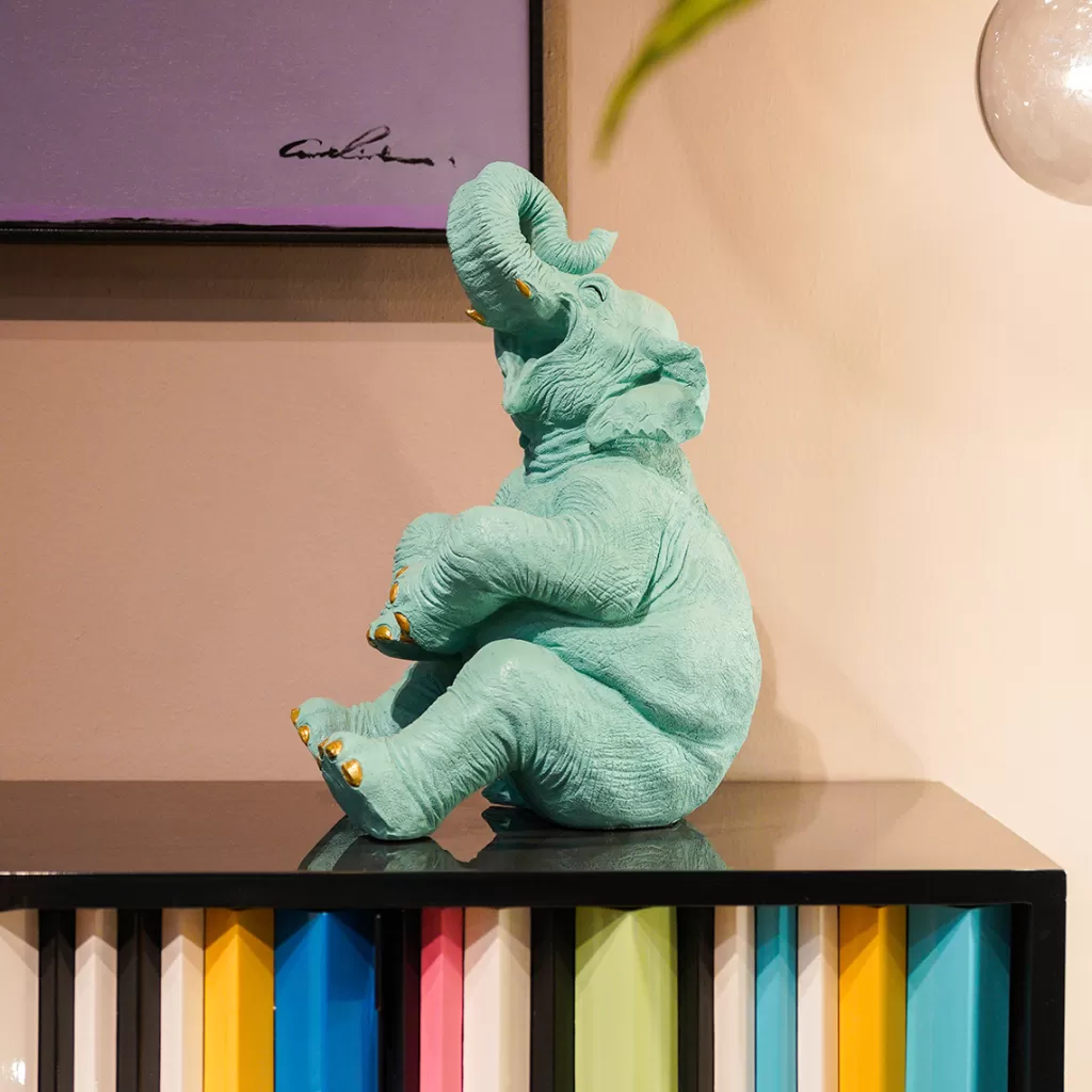 KARE Design - Tirelire Éléphant Joyeux : Design Ludique et Pratique pour Économies Malines