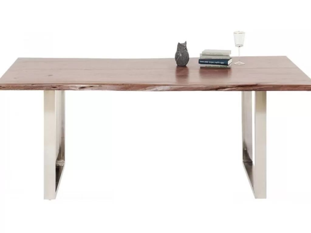 Table basse Harmony Dark en finition chromée 160 x 80 cm - Design contemporain par KARE
