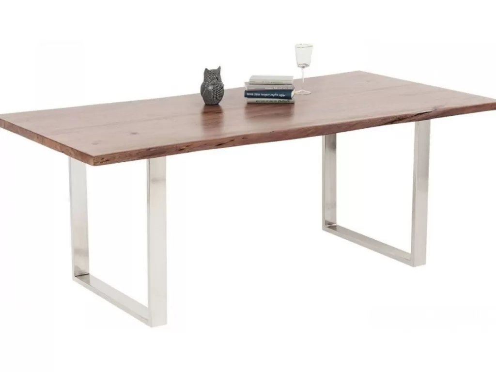 Table basse Harmony Dark - Design contemporain avec structure chromée | Dimensions sur mesure 200x100 cm | Collection exclusive KARE Design