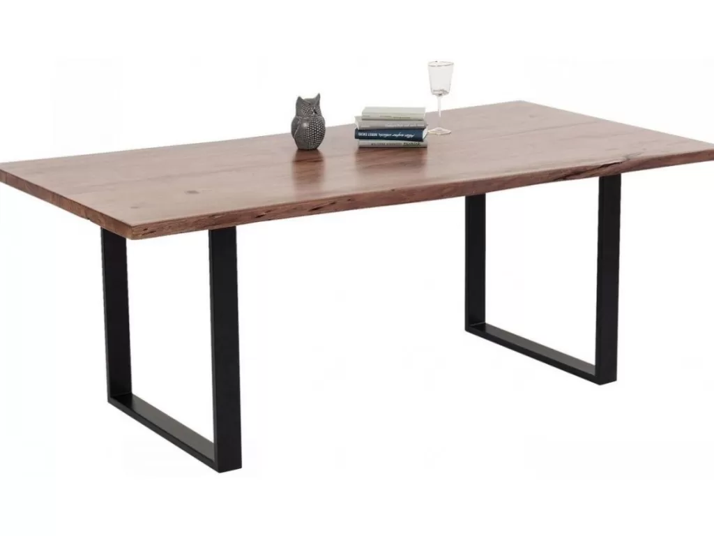 Table design contemporaine Harmony Dark - KARE Design | Plateau noir dimensions 200x100 cm