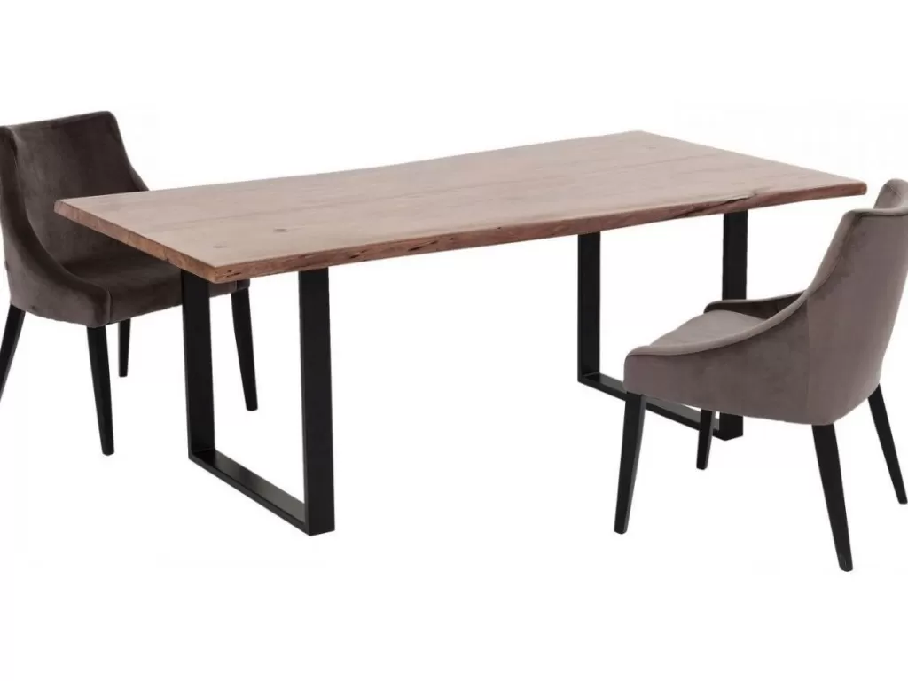 Table design contemporaine Harmony Dark - KARE Design | Plateau noir dimensions 200x100 cm