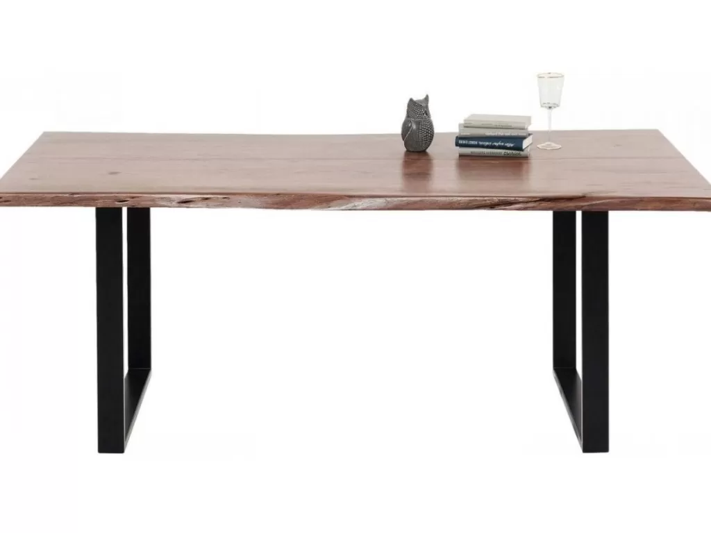 Table design contemporaine Harmony Dark - KARE Design | Plateau noir dimensions 200x100 cm