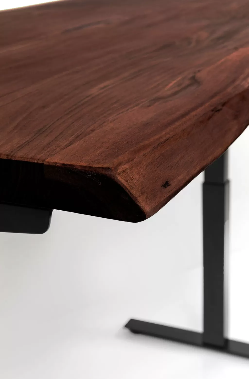Bureau design élégant KARE Design Harmony Dark - Table de travail moderne 200 x 100 cm en finition foncée