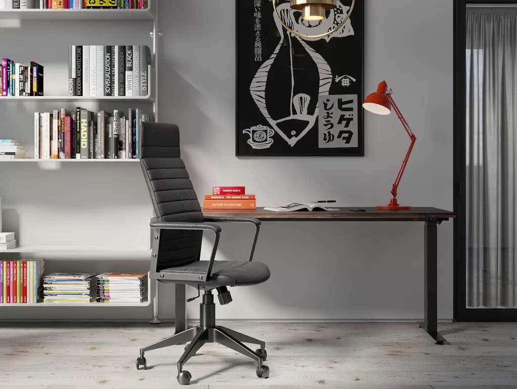 Bureau design élégant KARE Design Harmony Dark - Table de travail moderne 200 x 100 cm en finition foncée