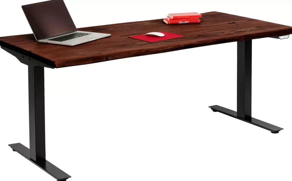 Bureau design élégant KARE Design Harmony Dark - Table de travail moderne 200 x 100 cm en finition foncée