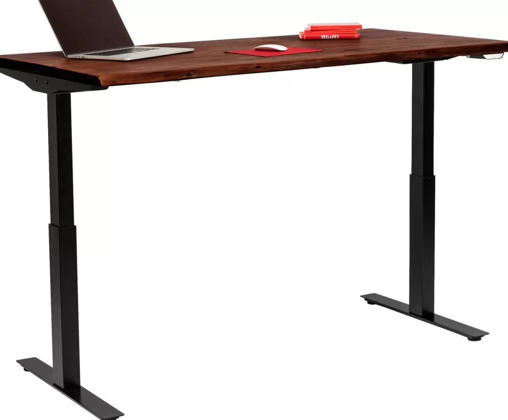 Bureau design élégant KARE Design Harmony Dark - Table de travail moderne 200 x 100 cm en finition foncée