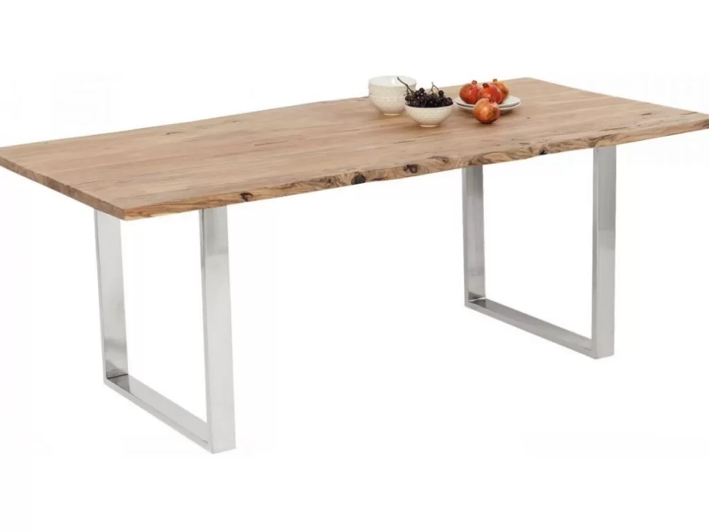 Table Basse Harmonie par KARE Design - Structure Chromé Robustesse, Dimensions 180x90cm, Design Contemporain pour Espace de Vie Moderne