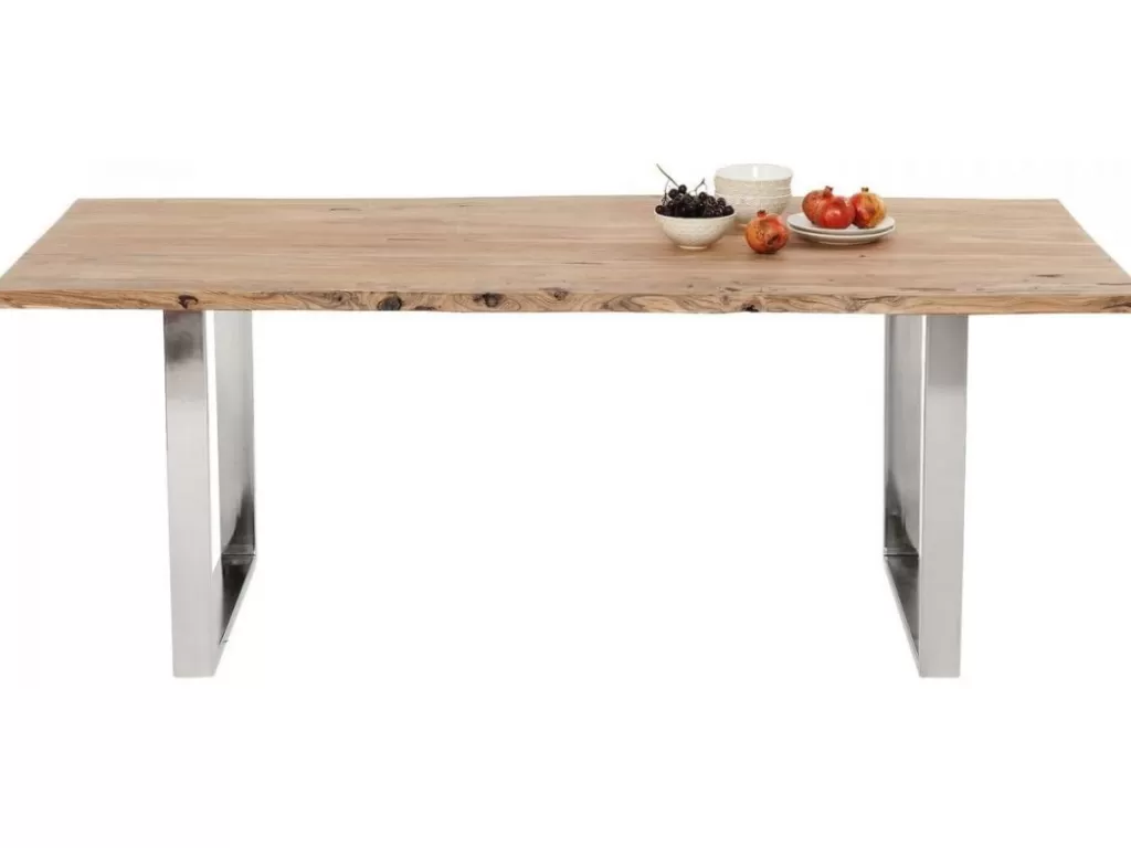 Table Basse Harmonie par KARE Design - Structure Chromé Robustesse, Dimensions 180x90cm, Design Contemporain pour Espace de Vie Moderne