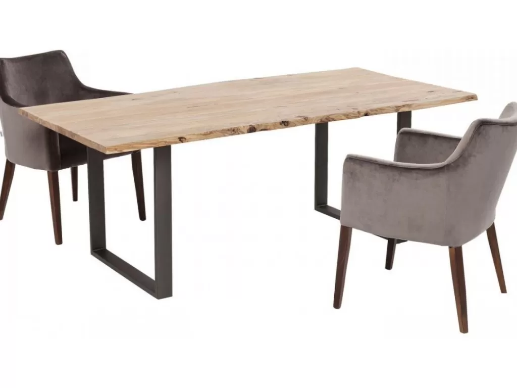 Table Harmony en Métal Brut - Design Scandinave Moderne 180 x 90 cm - KARE Design Collection Exclusive