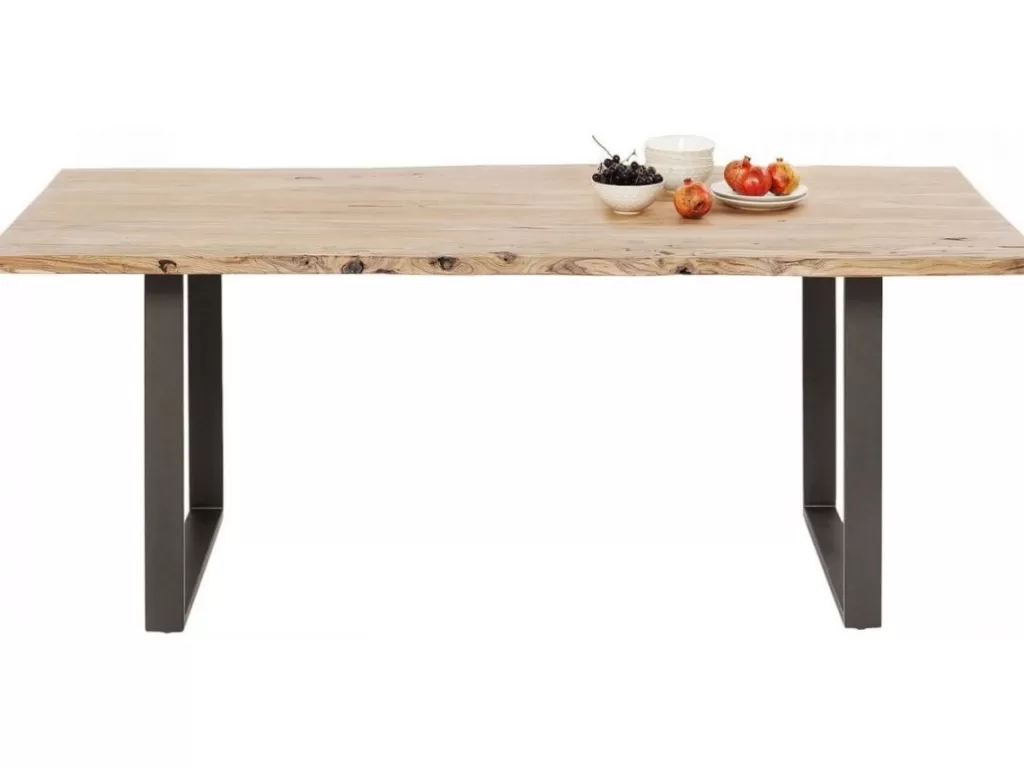 Table design Harmony en métal brut 160x80 cm - Collection contemporaine KARE