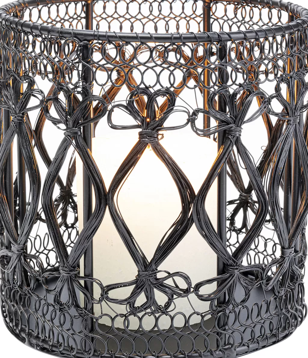 Luminaire d'Intérieur Élégant - Support pour Bougies Hayat Noir par KARE Design, Hauteur 15 cm - Idée Déco Moderne