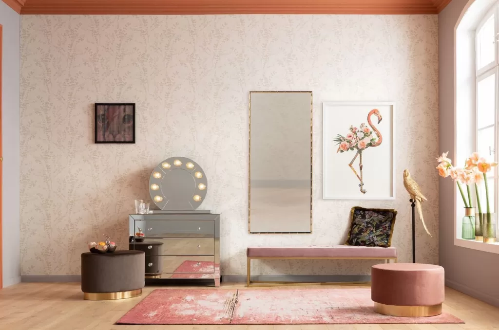 Miroir Élégant en Bambou Style Hipster - Design KARE - 180 x 80 cm