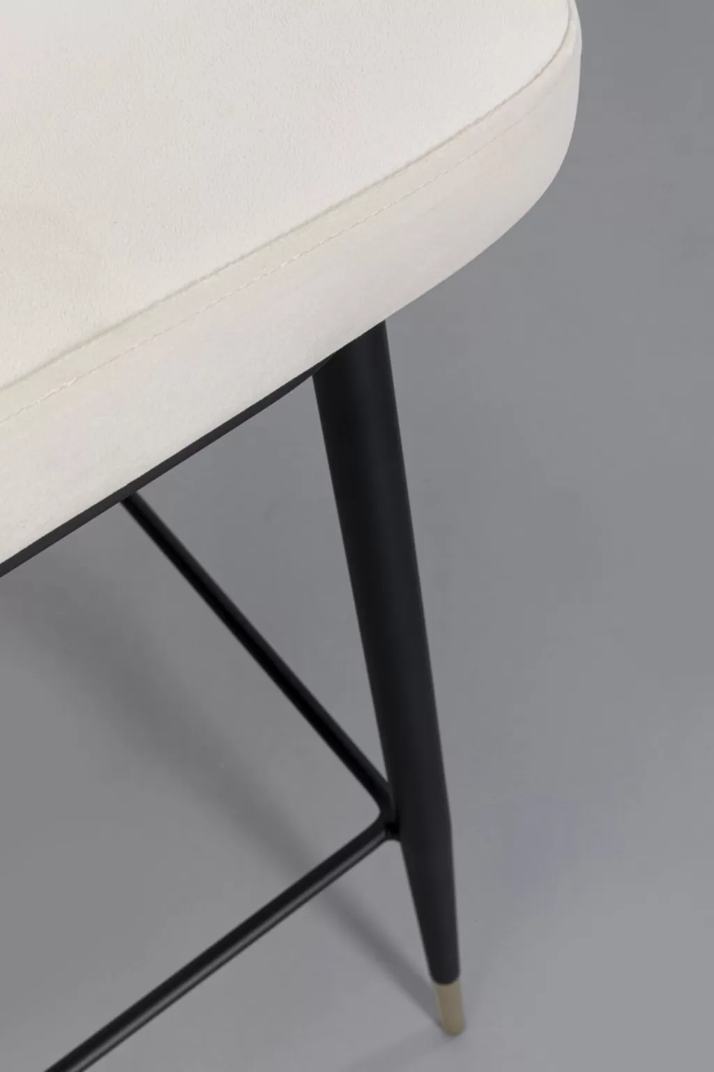 Tabourets de bar design Hojas - KARE Design, coloris beige sable