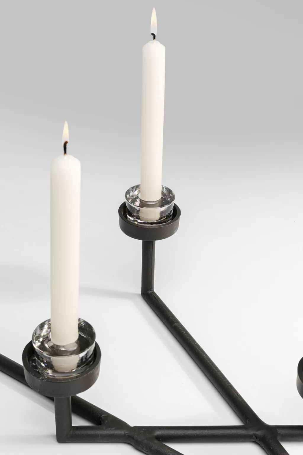 Bougeoir design contemporain à bras multiples - Support élégant pour bougies - KARE Design - H11 cm - Finition métal doré pour décoration d'intérieur