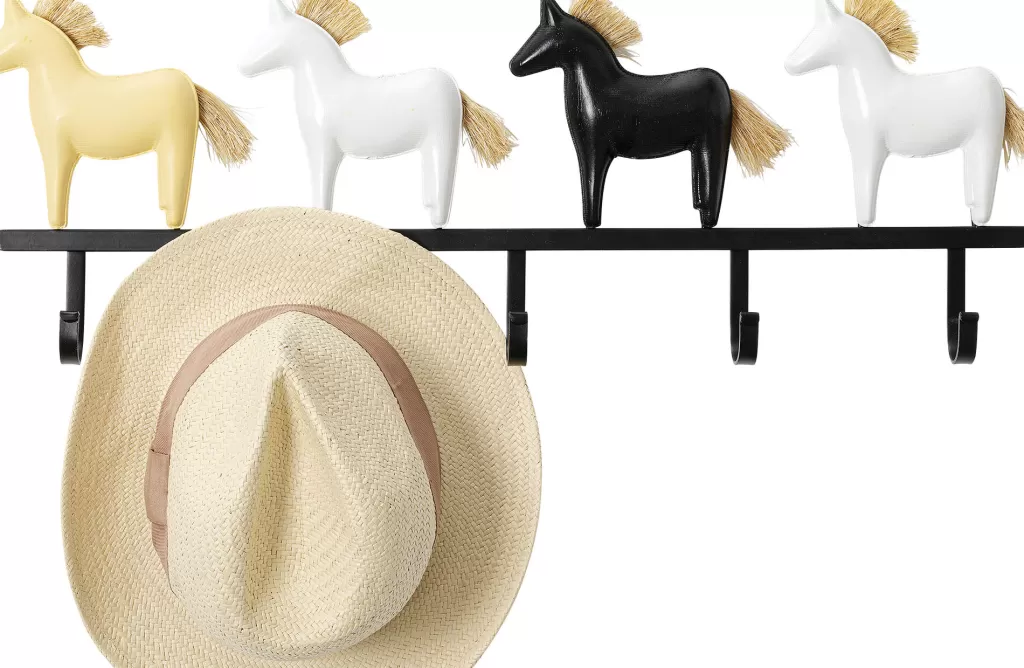 Porte-manteau mural équitation signé KARE Design - Support élégant pour tenues équestres (63 cm)