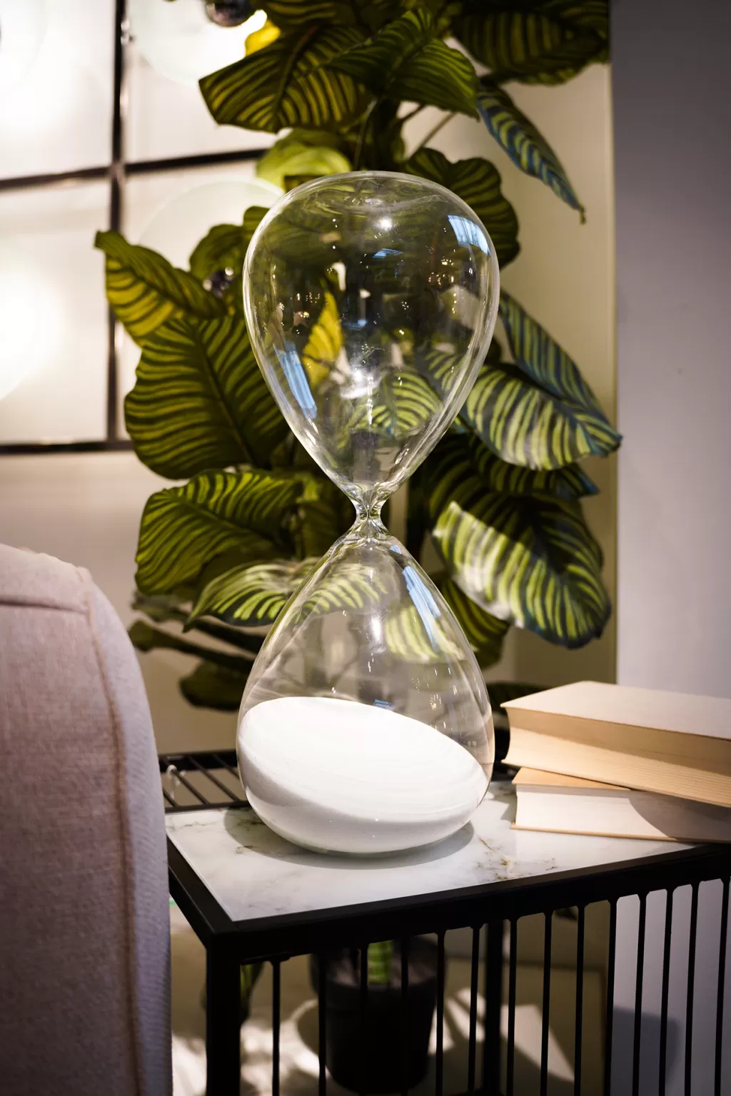 Sablier design décoratif KARE Design | 45 cm blanc - Chronomètre élégant pour la décoration intérieure