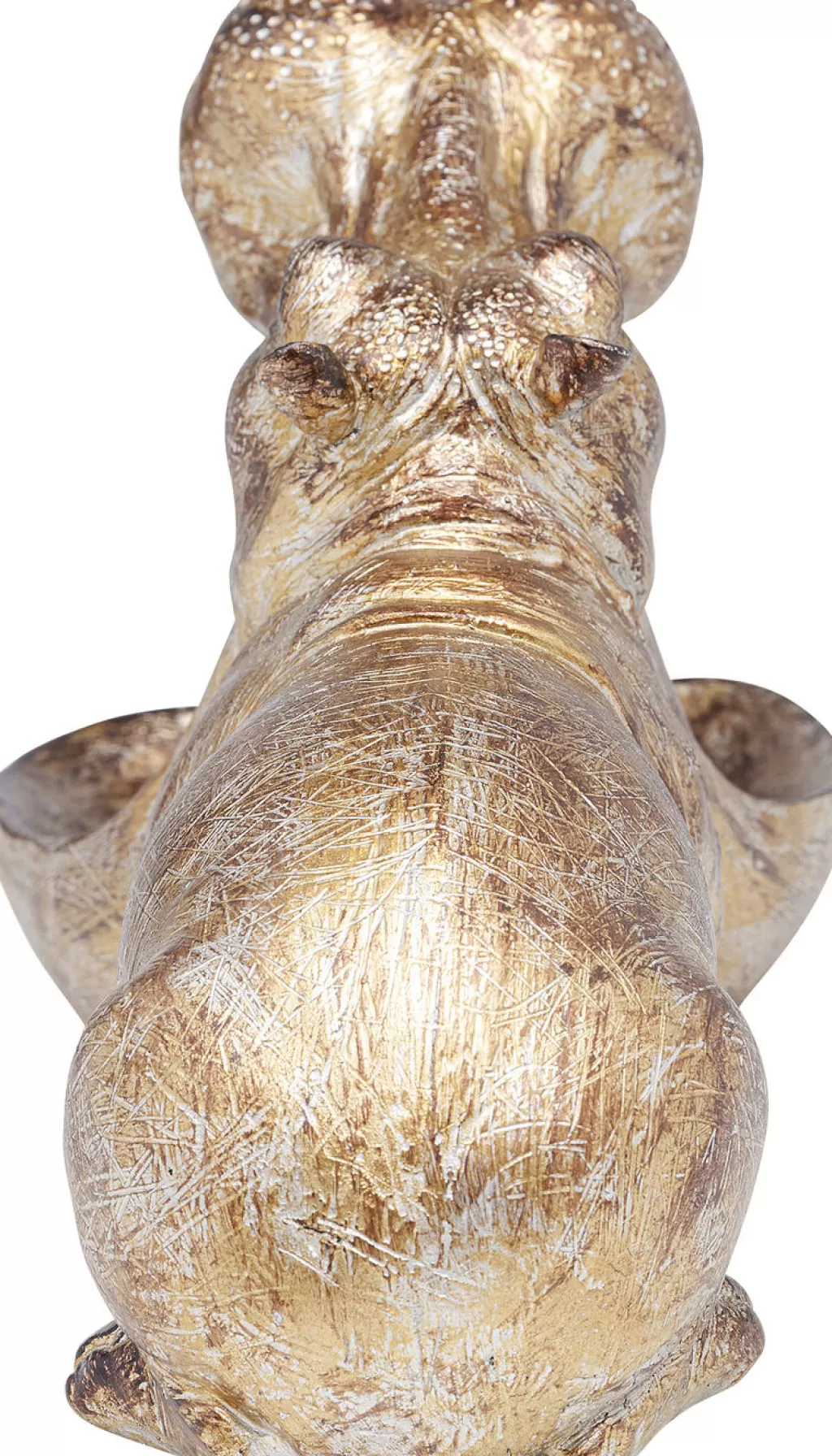 Hippo Affamé - Figurine décorative originale Hippopotame 27 cm de haut par KARE Design, idéale pour une déco d'intérieur moderne et décalée